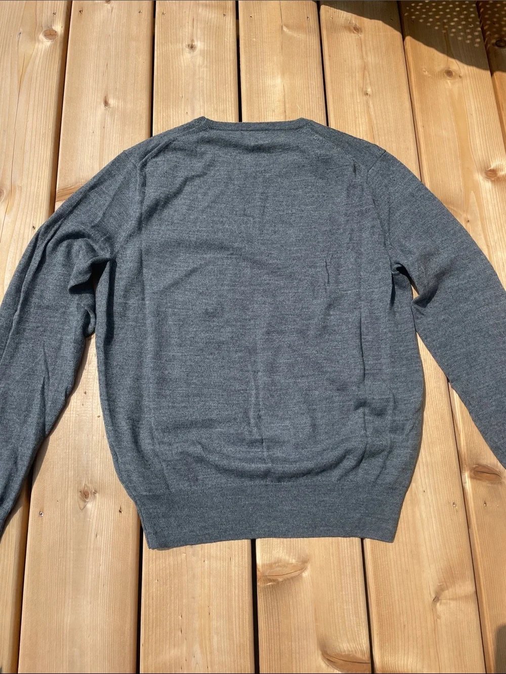 J. Crew Men's Crewneck Sweater in Gray/Blue